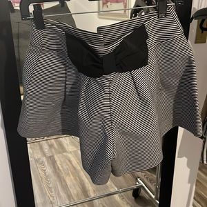 Red valentino striped shorts